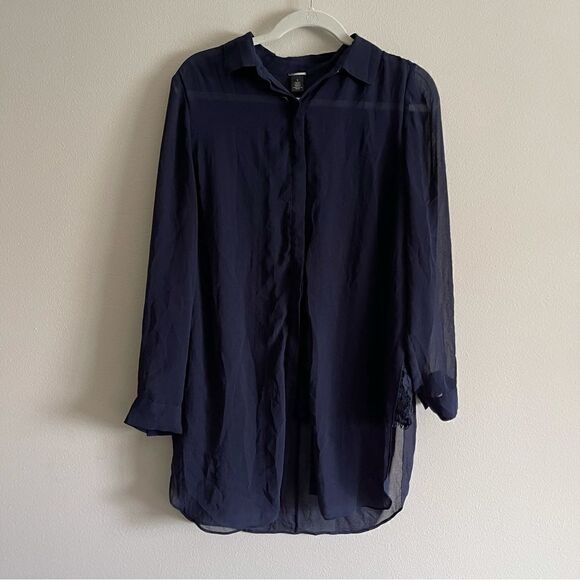 Black label by Chico’s blouse size 1 - Picture 1 of 6